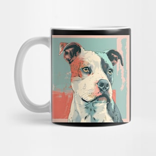 Staffordshire Bull Terrier in 70's Mug